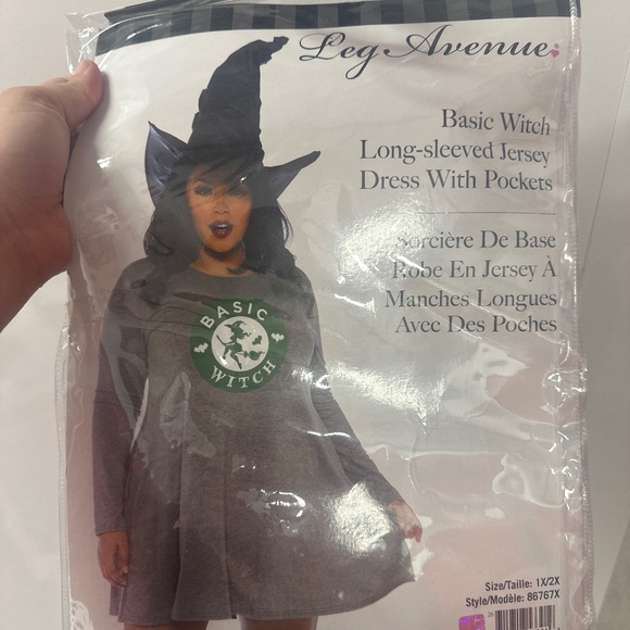 Plus Size Basic Witch Costume 1X/2X - Picture 1 of 2
